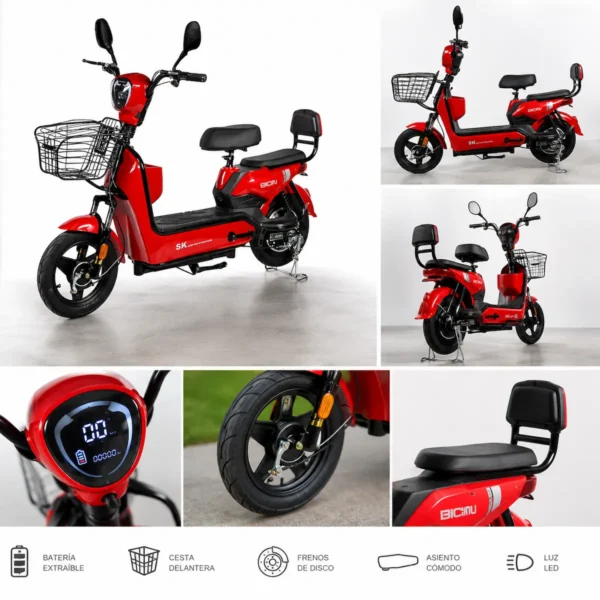 Bicicleta Eléctrica Urbana 350W